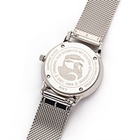 DURUhr 36er "Küste" Lavasand, Mesh Band Edelstahl