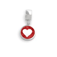Charm "Herz" Korallensand