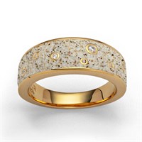 Ring "Monaco" GG 585/- 7 Brill. 0,0625ct tw/si beachsand®