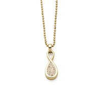 Kette "Forever I" Strandsand vergoldet
