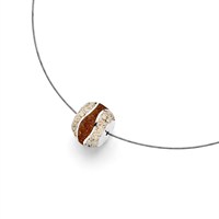 Kette "Strandwellen" Bead Strandsand/Bernsteinsand