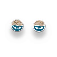 Ohrstecker Strandwelle "Fischschwarm" 8 mm