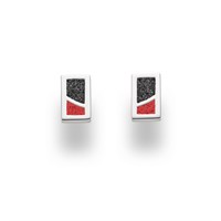Ohrstecker "Duett" Lavasand/Koralle