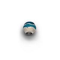 Anhänger Strandwellen " Bead Welle" Strandsand, blauer Steinsand