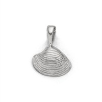 Anhänger "Muschel" rhodiniert