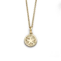 Anhänger 10 mm"Seestern 2.0" Strandsand vergoldet