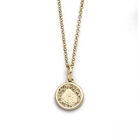 Alnhänger "Muschel 2.0" Strandsand vergoldet