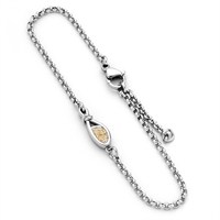 Armband "Liaison" Strandsand, Edelstahl