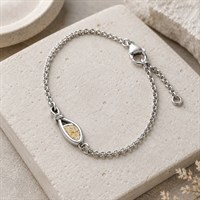 Armband "Liaison" Strandsand, Edelstahl