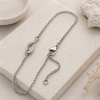 Armband "Forever" Strandsand, Edelstahl