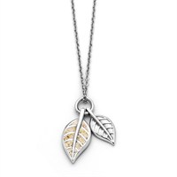 Kette "Leaf" Strandsand, Edelstahl