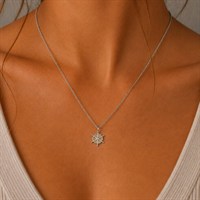 Kette "Navora" 15 mm Strandsand/Crystal, Edelstahl