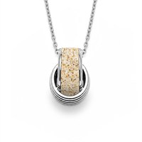 Kette "Twinfinity" 26 mm Strandsand, Edelstahl