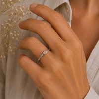 Ring "Liaison" Strandsand, Edelstahl