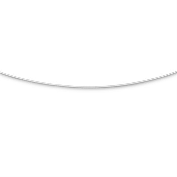 Schlangenkette dünn rhodiniert 45 cm 925er Silber