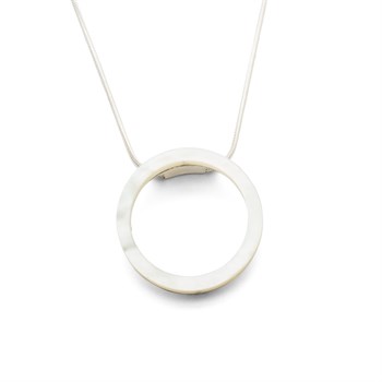 Kette "Jojo" Perlmutt  925er Silber