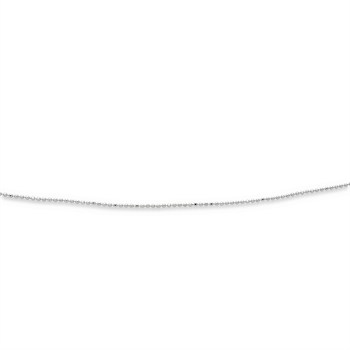 Kette "Kugel, geschliffen, rhodiniert" 50 cm