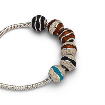 Anhänger Strandwelle "Bead" Strandsand/Steinsand