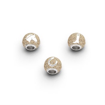 Anhänger Bead "Pferdeglück" Strandsand