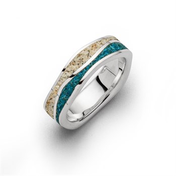Ring "Strandwellen" Steinsand