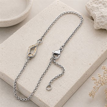Armband "Forever" Strandsand, Edelstahl