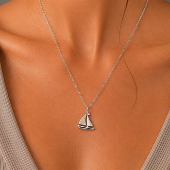 Kette "Sailor" Strandsand, Edelstahl