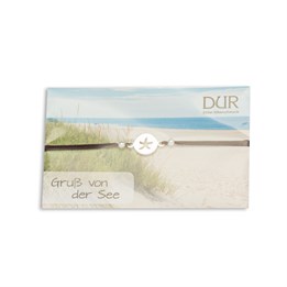 Armband "Seestern" Elastik dunkelbraun