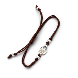 Cotton-Arm. "Strandwellen" Drop Strandsand 925er Silber