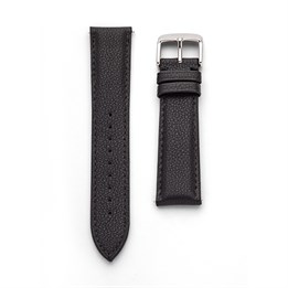 DUR Uhr Armband, Leder schwarz 20 mm
