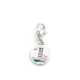 Charm Strandwellen "Pilsumer Leuchtturm"Strandsand/Steinsand blau