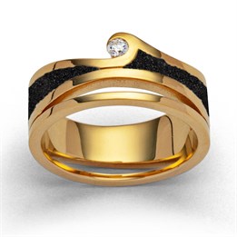 Ring "Maui" GG 585/- 0,1ct tw/si beachsand®