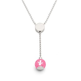 Kette Mädchen mit Steinsand pink