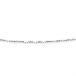 Kette "Kugel, geschliffen, rhodiniert" 1,5 mm