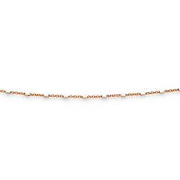 Kette "Fantasie" 1,2 mm" rose vergoldet/Silber