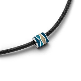 Kette "Strandwellen" Strandsand/blauer Steinsand