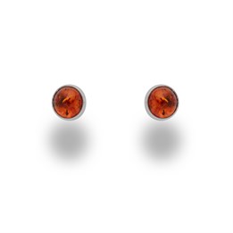 Ohrstecker "Bernstein 6 mm"