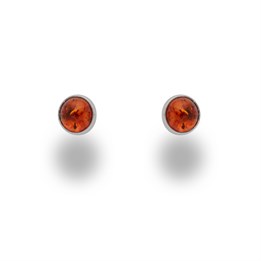 Ohrstecker "Bernstein 5 mm"