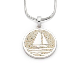 Anhänger "Ahoi" 20 mm Strandsand