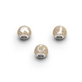 Anhänger Bead "Pferdeglück" Strandsand