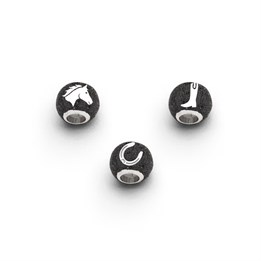 Anhänger Bead "Pferdeglück" Lavasand