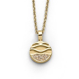 Anhänger"Strandwellen 2.0" Strandsand vergoldet