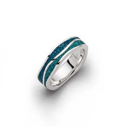 Ring "Meeresblau schmal"