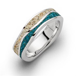 Ring "Strandwellen" Steinsand