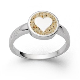 Ring "Herz" Strandsand