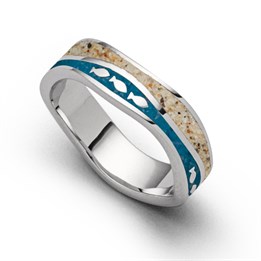 Ring Strandwelle "Fischschwarm"
