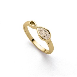 Ring "Forever" Strandsand vergoldet