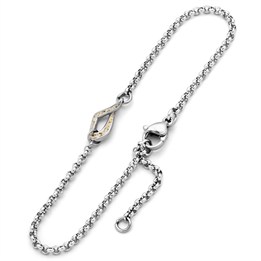 Armband "Forever" Strandsand, Edelstahl