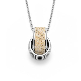 Kette "Twinfinity" 26 mm Strandsand, Edelstahl