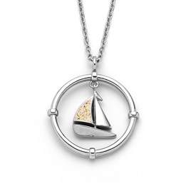 Kette "Sailor" 30 mm Strandsand, Edelstahl