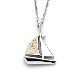 Kette "Sailor" Strandsand, Edelstahl